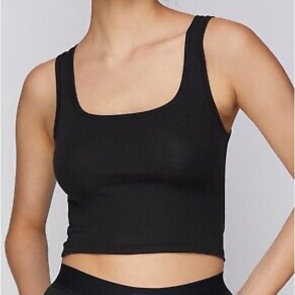 Skims Cropped Ribbed Tank